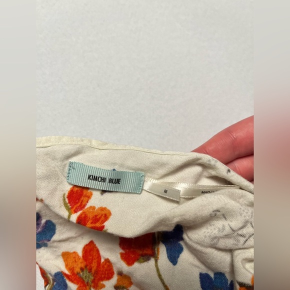 Urban Outfitters/kimchi blue floral print crop top size medium - Picture 5 of 5